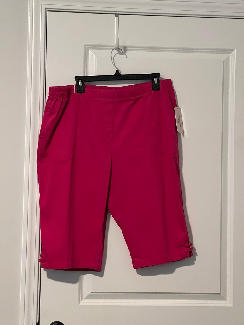 Allison Daley Hot Pink Pull-On Knee-Length Shorts